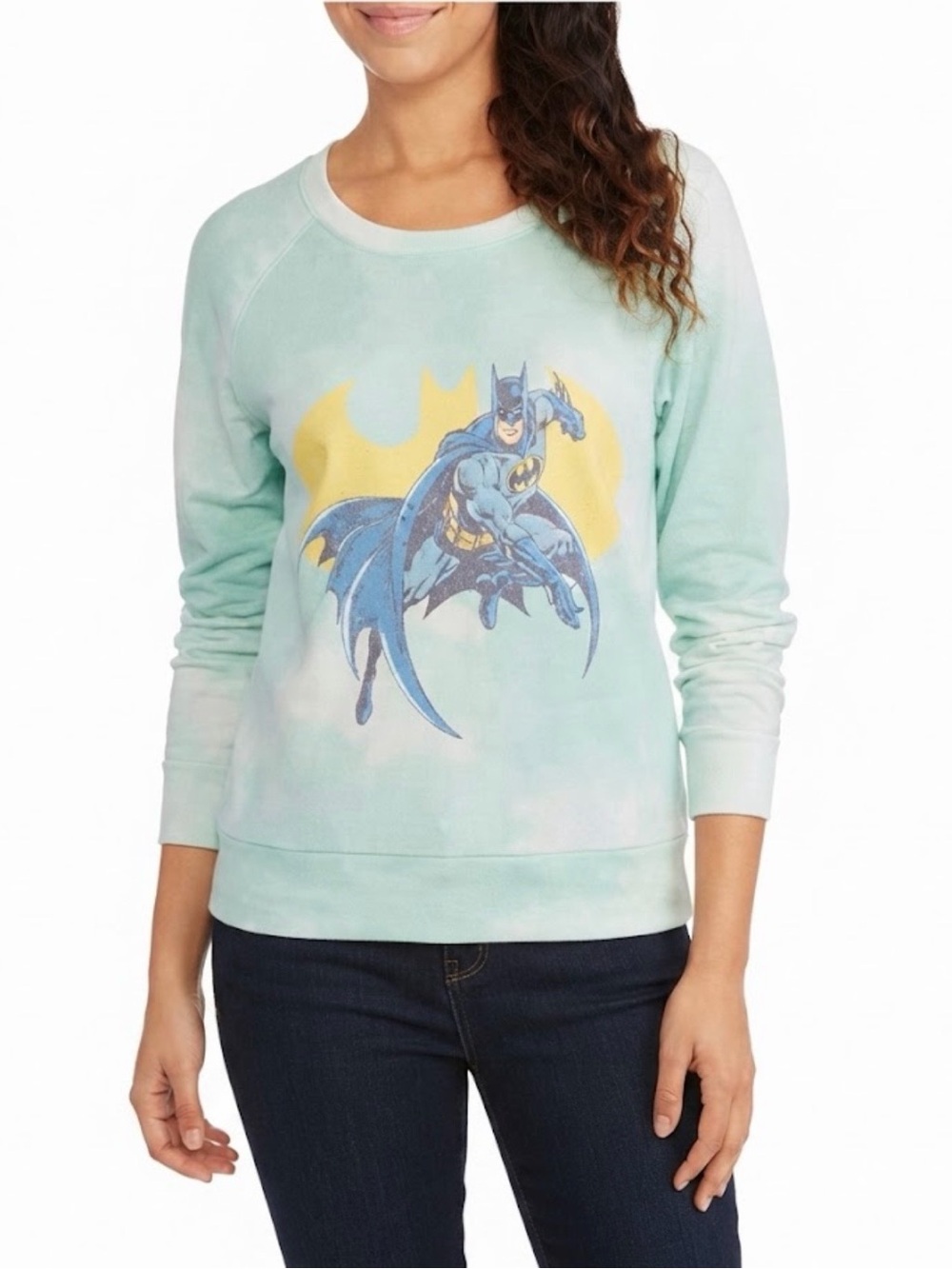 Light Mint Batman Graphic Sweatshirt - Women